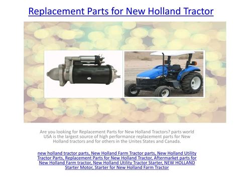 new holland official parts